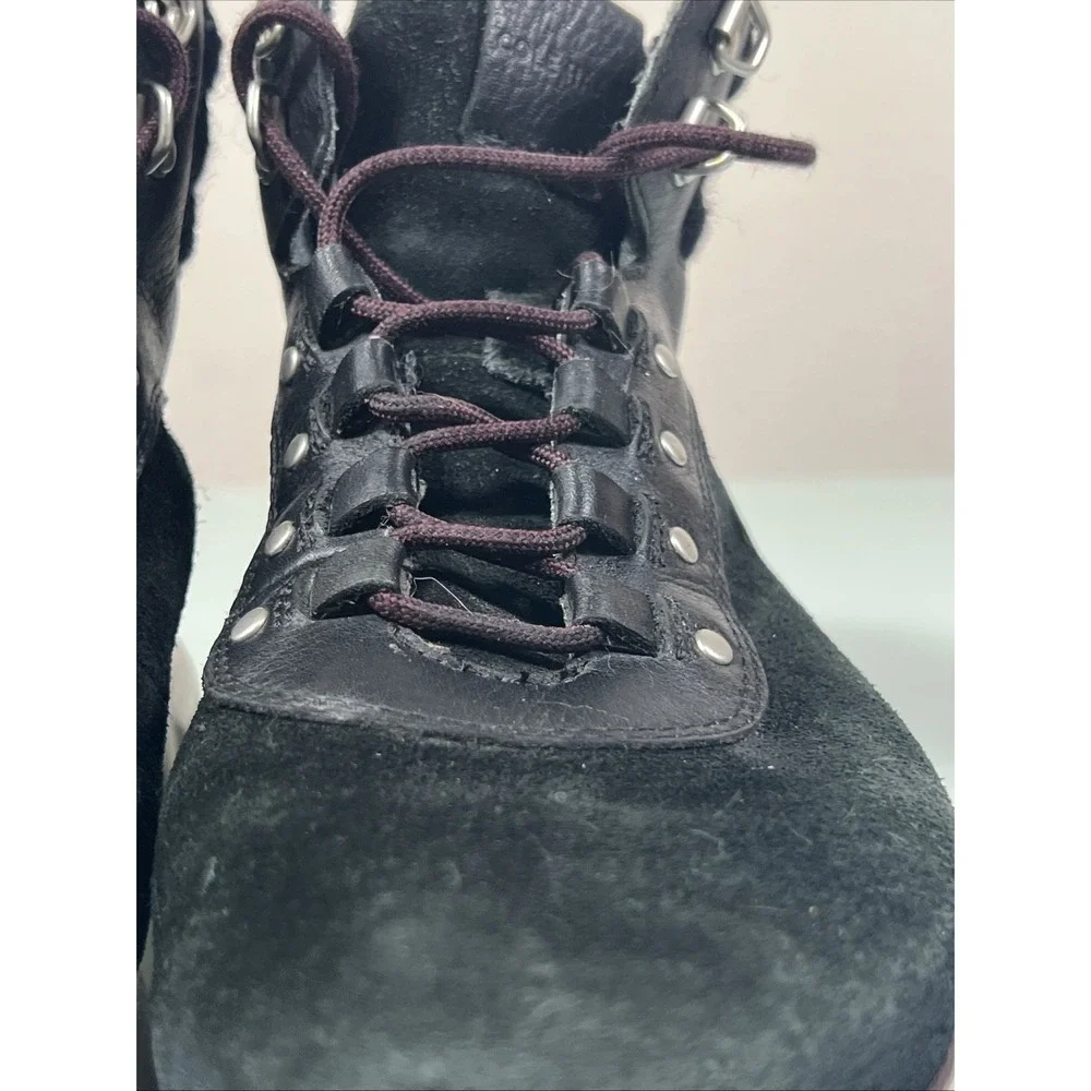 Cole Haan‎ GrandExplore Women's 8 Waterproof Hiking Boots Black Leather Suede